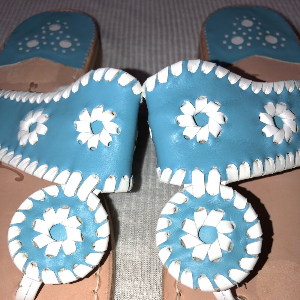 Jack Rogers Carolina Blue and White size 8 NEW